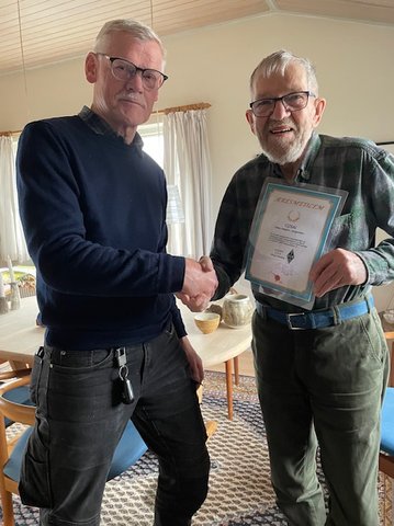 Asbjørn bliver æres medlem